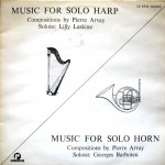 Music For Solo Harp/Music For Solo Horn cover art.